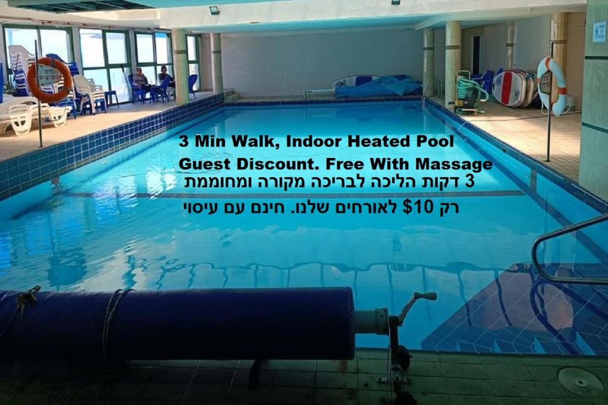 Beach Suite Israel- Best View, Gym, Massage Chair, Low Fee For Off-Site Indoor Pool Spa ביץ סוייט ישראל- נוף ים מאלף, כיסא מסאז, חדר כושר, אפשרות לבריכה מקורה, וספא בתשלום ממש מוזל Ashkelon Exterior foto